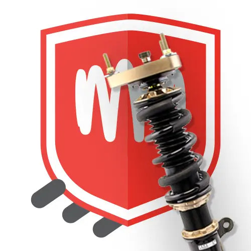 Upcart shipping protection with shield and BC Racing Coilover.